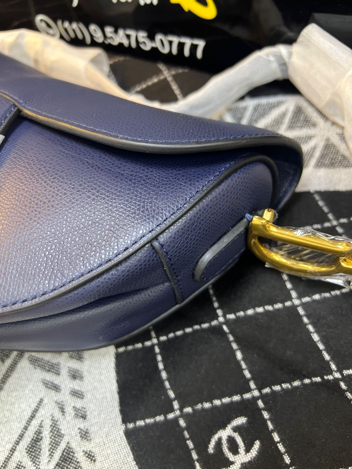 DIOR SADDLE AZUL
