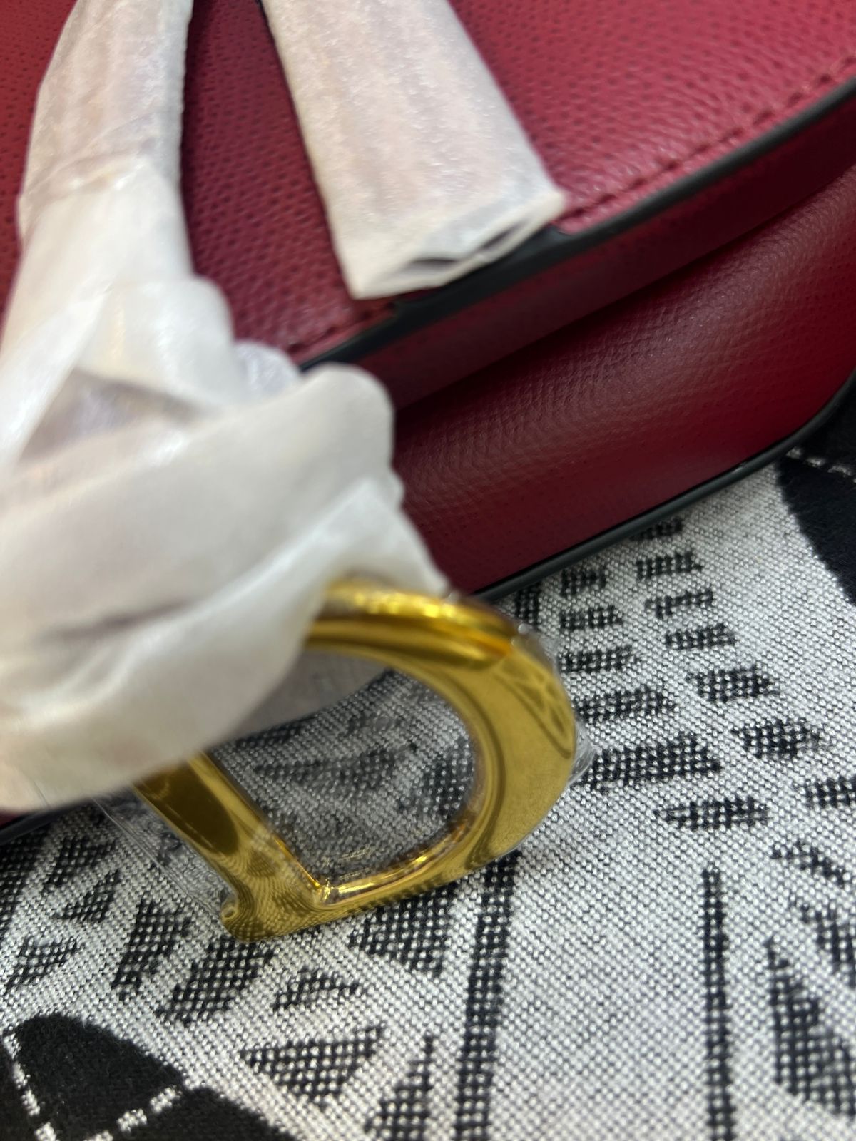 DIOR SADDLE RED